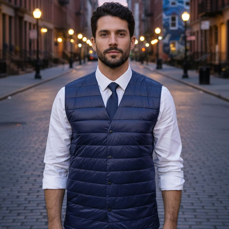 Lightweight sleeveless puffer