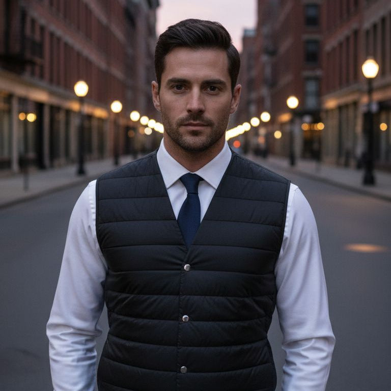 Lightweight sleeveless puffer